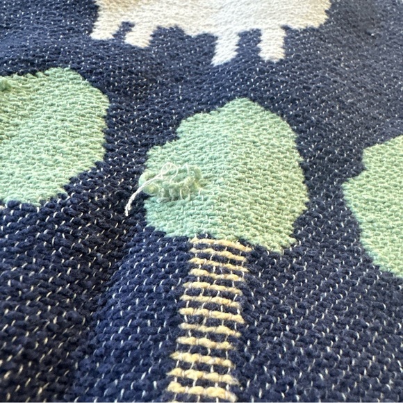 VTG Crown Crafts Vuteks Vukovar Reversible Blanket Yugoslavia Cow Sheep Pig Goos - Picture 6 of 8